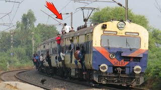 Morning Arrival & Departure of Crowded Trains | Delhi - Ambala Section | Indian Railway