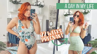 VLOG: 22 Weeks Pregnant 🤰 Swimwear Try-on, Nutrition Tips, Prenatal Program Update