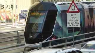 Dubai tram at Dubai Marina