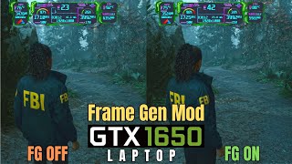 Alan Wake 2 GTX 1650 Laptop LukeFZ Frame Generation Mod