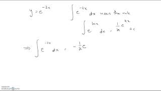 Integrating e^-2x