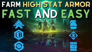 The FASTEST & EASIEST HIGH STAT ARMOR FARM in Destiny 2!