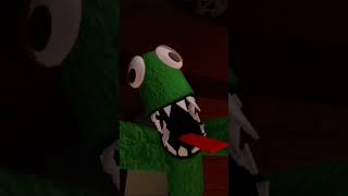 GREEN JUMPSCARE New Updated Jumpscares Rainbow Friends Roblox Game #shorts روبلكس رينبو