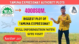 Biggest🤯 Residential Property of Yamuna Expressway⎮Yamuna Expressway Authority Plots ⎮YEIDA⎮Jewar ✈️