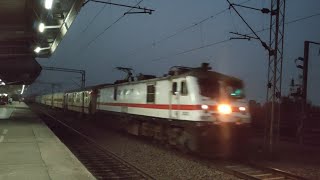 Whining Howrah WAP7 Down Kanchanjunga Express Speedy Through Baruipara at MPS..#shorts