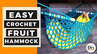 Hanging Fruit Basket!  Easy Crochet Hanging Basket Pattern