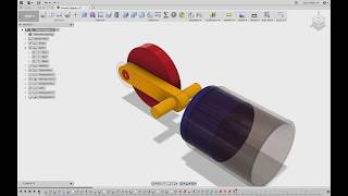 Fusion 360 Piston Animation 2