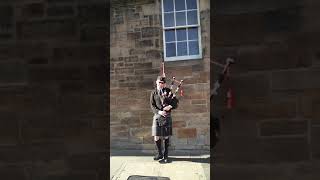 Bagpiper at Edinburgh, Scotland