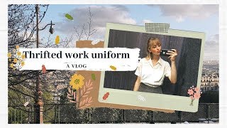 Thrifting my work uniform | Vlog