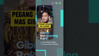 Gibran Rakabuming Pintar bahas inggris #gibranrakabumingraka