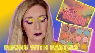 GIVE ME GLOW Pastel Dreams | Playing with Pastel Shadows and Neon Liners