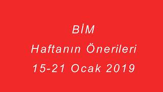 BİM 11 Ocak 2019