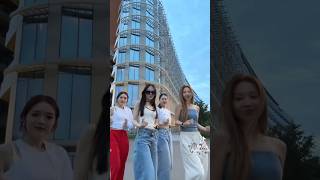 4 girls team of dance tutorial #totorial #dance