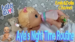 Baby Alive All Better Ayla's Night Time Routine😪 (Feeding+Bathing+Changing)