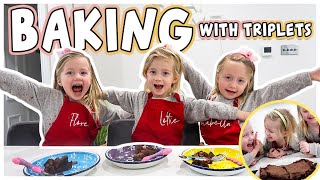 How to Bake with Triplets | Cadbury Chocolate Brownies | The Galballys