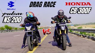 Honda CB 300F vs bajaj pulsar ns 200 | top end race | race till their potential 🔥