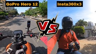 Insta 360x3  VS GoPro Hero 12 Camera Shoot | Which is better???