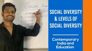 Contemporary India & Education (unit-1) - Social Diversity,Levels of social diversity |B.ed||2020