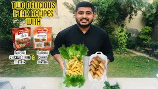 Two Iftar Recipes with National Masla Mix | Chicken Spring Rolls | Potato Fingers | #RAMADAN2021