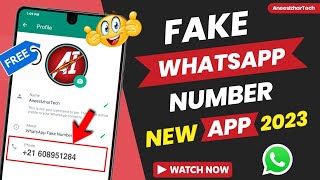 Temporary Whatsapp number 2023 | free number se whatsapp kaise chalaye | whatsapp free account 😳