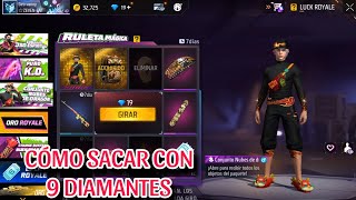 Cómo sacar la ruleta mágica NUBES DE DRAGÓN con 9 diamantes en free fire 😃