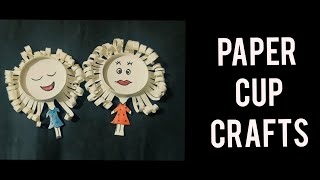 |how to make Paper Cup doll |   Suchi Creative Craft