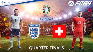 England - Switzerland ⚽️ EURO 2024 "Quarter Finals" Match Sim | FC 24