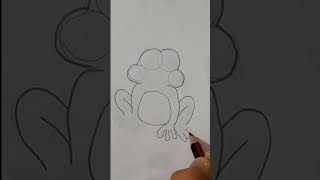 How to draw a frog 🐸step by step | رسم ضفضعة سهلة