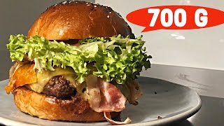 700g Best Homemade Burger🍔.  Prosty Domowy Burger🍔. #burger  #homemade #homemadefood