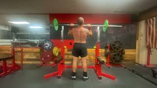 99 Pound Overhead Press 10 reps 7RPE