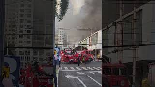 Big fire hits Araneta Center Cubao #trending #trend #araneta #Cubao #trendingvideo