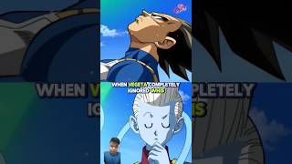 When vegeta completely ignored whis #dbs #shorts