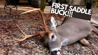 MISSISSIPPI BUCK from a SADDLE!!! Saddle hunting WHITETAILS on private land!!