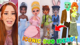 ICONIC DUOS IDEAS FOR YOU AND THE BADDIES DTI Dress To Impress in Roblox TIK TOKS!