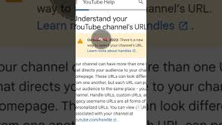 Big update YouTube for custom URL!!2022 custom URL goodnews #viral #viralshorts#shorts#shortvideo