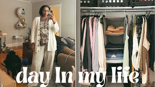 day in my life | target & homegoods haul + organizing my closet