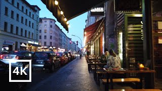 [4K] Kottbusser Tor night walk (Kreuzberg, Berlin) (Kotti / Walking Tour)