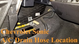 Chevrolet Sonic - A/C Drain Hose Location