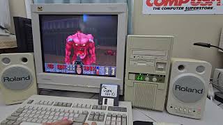 Playing DOOM as it was in the 90s (shareware) on MS-DOS #asmr