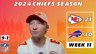 Week 11 | Chiefs Fan REACTS to 30-21 LOSS vs. Bills | 2024 NFL Season