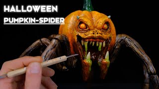 I Made a Halloween Pumpkin Spider Monster | And it's terrifying