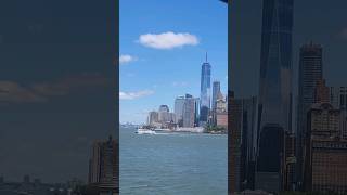 AMAZING VIEWS! - Sailing Into The USA - Arriving in New York City  #shorts