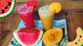 Summer special refreshing drinks | Muskmelon juice and watermelon juice | Ruchira