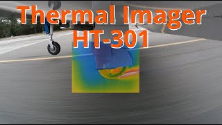 Lancair Thermal Imager HT-301 in flight view and brake rotors General Aviation Flight @ Spruce Creek