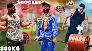 Elite Powerlifter Pranks Strongman with Fake Weights 😲 | Anatoly GYM PRANK