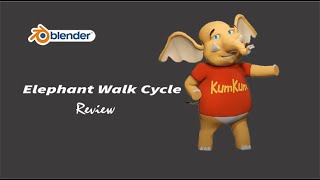 Elephant Walk Cycle Animation