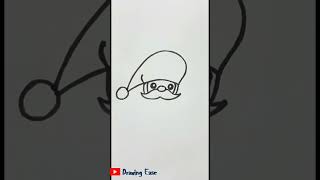 How to Draw Santa Claus Easy| Santa Claus Drawing| Merry Christmas Drawing #ShorterIsBetter #Shorts