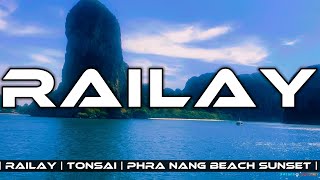 Railay 🇹🇭 Tonsai | Sunset At The Best Beach In The World -Phra Nang 🏝️| Krabi Walking Tour