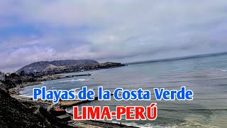 LIMA PERÚ 4K | ASÍ SE VEN LAS PLAYAS DE LA COSTA VERDE DESDE EL MALECÓN DE BARRANCO | DÍA 03/11/2024