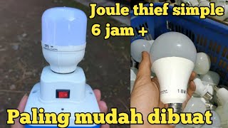 cara membuat joule thief sederhana dan paling mudah semua pasti bisa